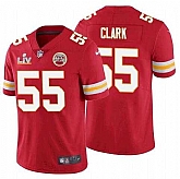 Nike Men & Women & Youth Chiefs 55 Frank Clark Red 2021 Super Bowl LV Vapor Untouchable Limited Jersey,baseball caps,new era cap wholesale,wholesale hats